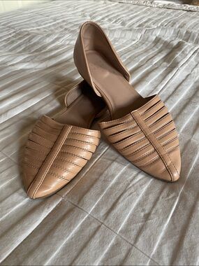 a new day Pointed D'Orsay Flats in Tan